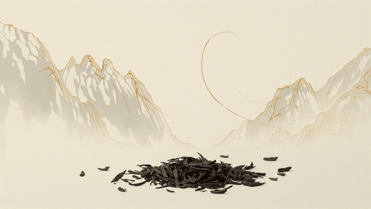 Wuyi Mountain Tea collection banner - rocky cliffs with oolong tea terraces